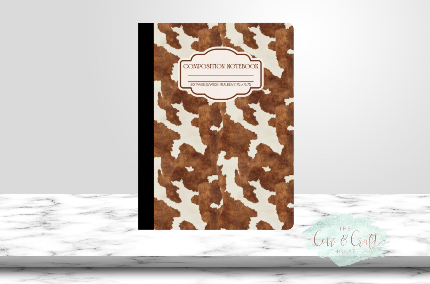 Cow Print Composition Notebook – Farmcore, Back to School