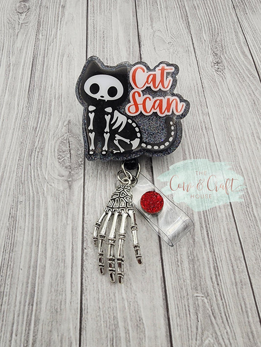 Funny Cat Scan Badge Reel | CT Tech Radiologist Gift