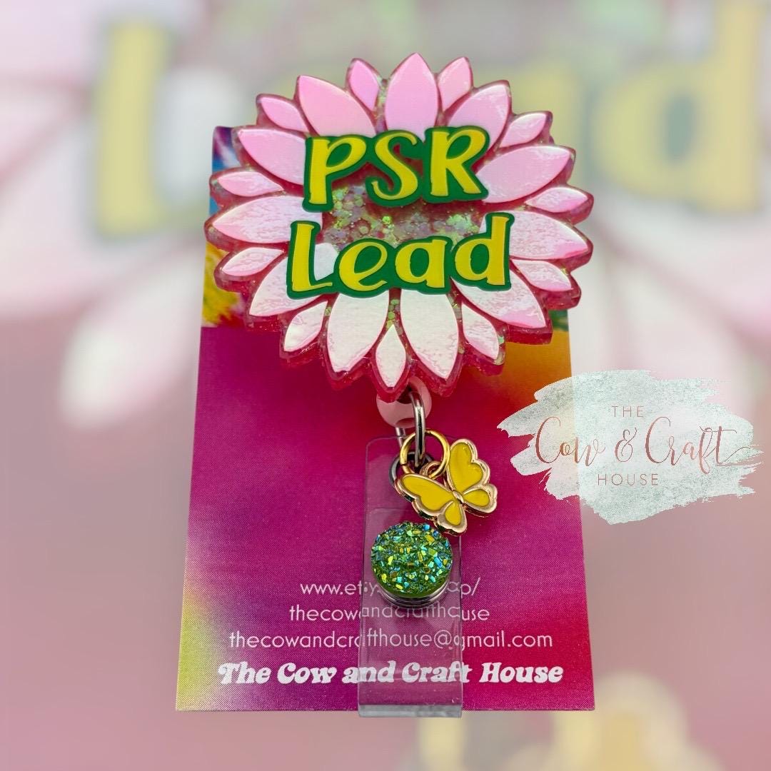 Sunflower PSR Lead Badge Reel: Medical ID Holder