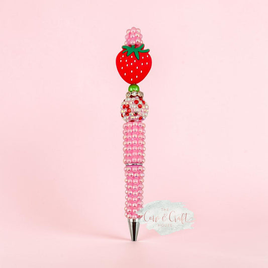 Strawberry Focal Bead Pen