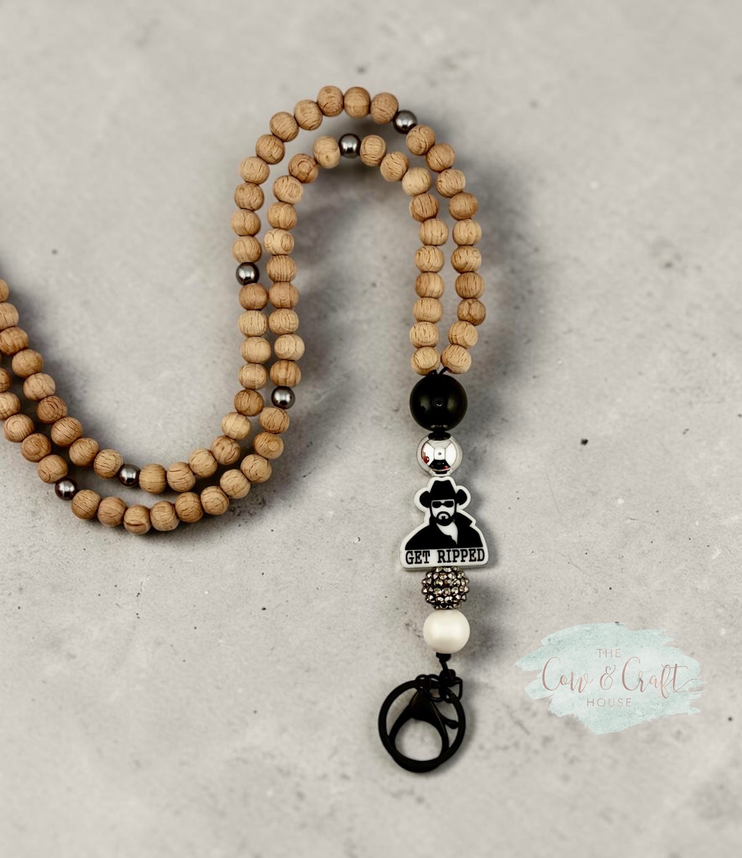 Yellowstone RIP Teacher Breakaway Lanyard | Western Teacher Lanyard | Beaded Badge Holder | Ranch Style Lanyard | Teacher Gift