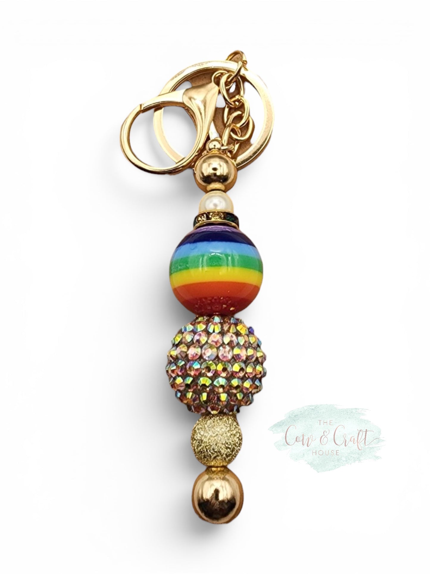 Rainbow Pride Keychain | Handmade Beaded Keychain | Pride Month Gift | Love Is Love Accessory