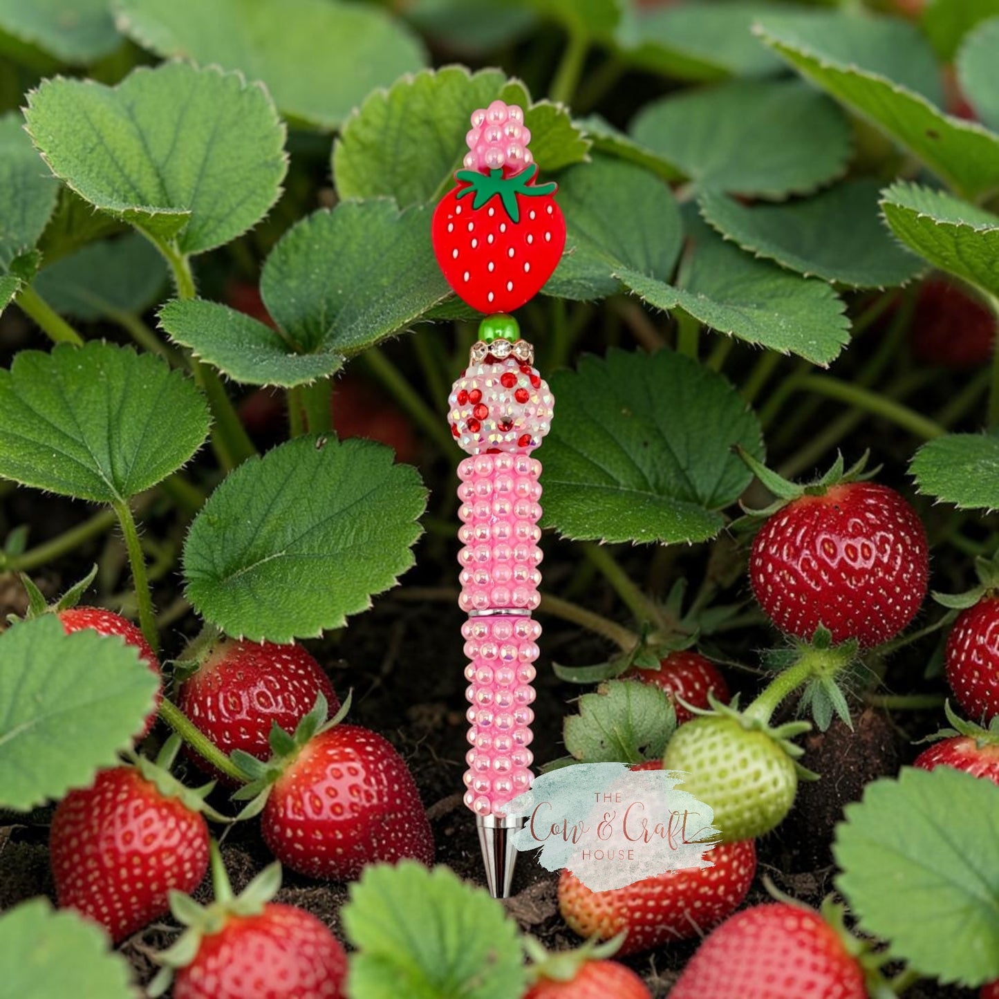 Strawberry Focal Bead Pen