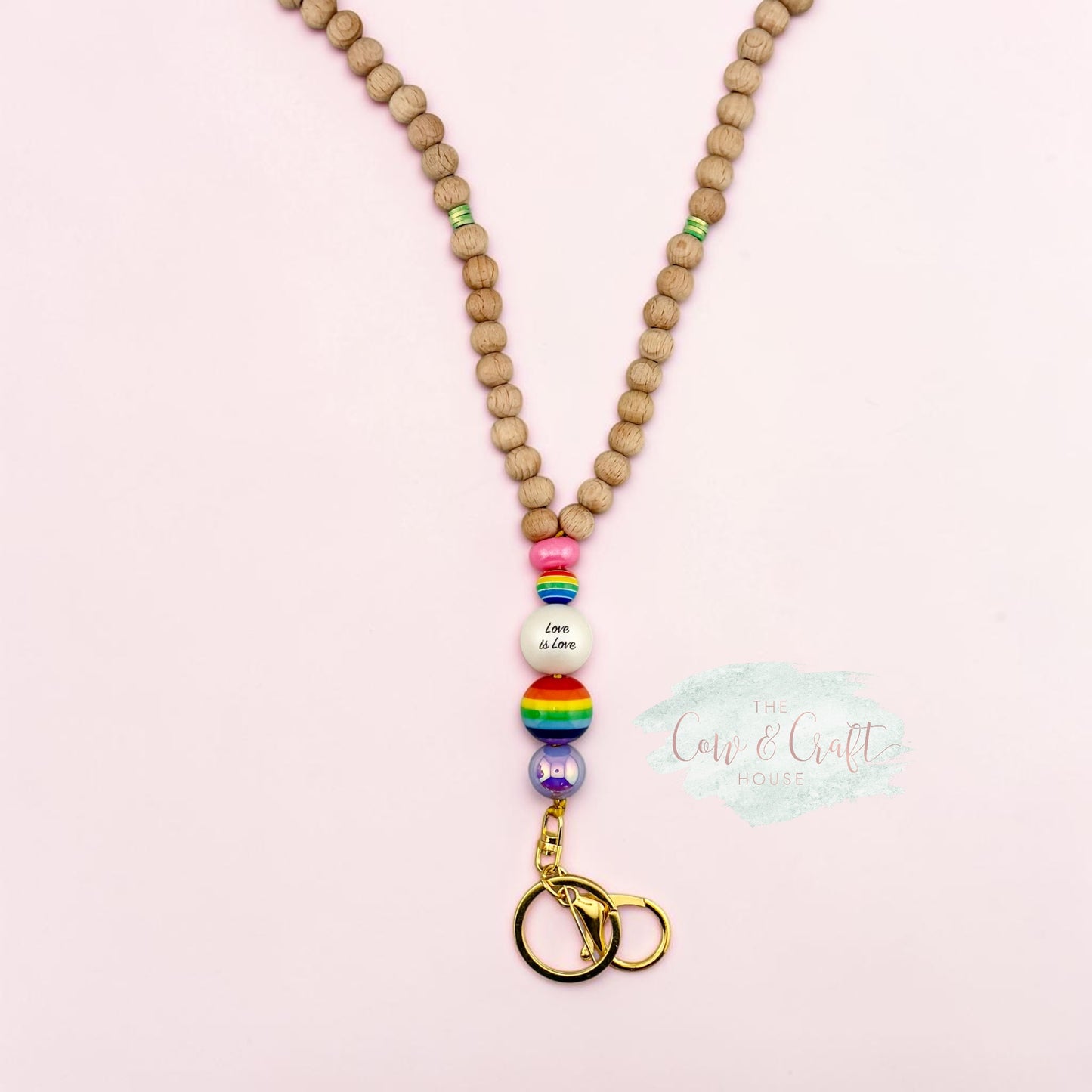 Teacher Breakaway Lanyard | Wood Bead Lanyard | Choose Your Style | Teacher Gift | Badge Holder