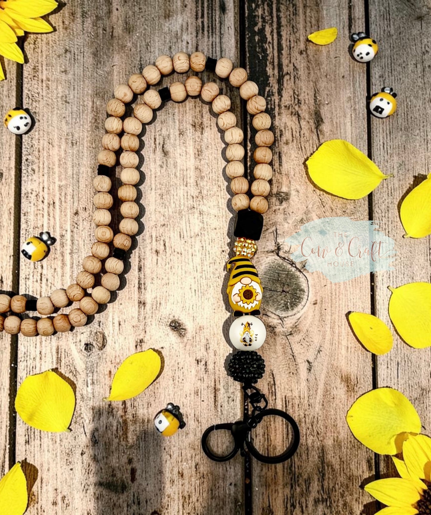 Teacher Breakaway Lanyard | Wood Bead Lanyard | Choose Your Style | Teacher Gift | Badge Holder