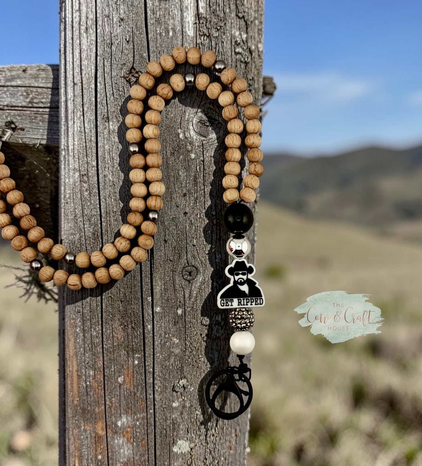 Yellowstone RIP Teacher Breakaway Lanyard | Western Teacher Lanyard | Beaded Badge Holder | Ranch Style Lanyard | Teacher Gift