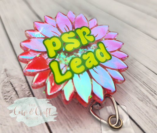Sunflower PSR Lead Badge Reel: Medical ID Holder