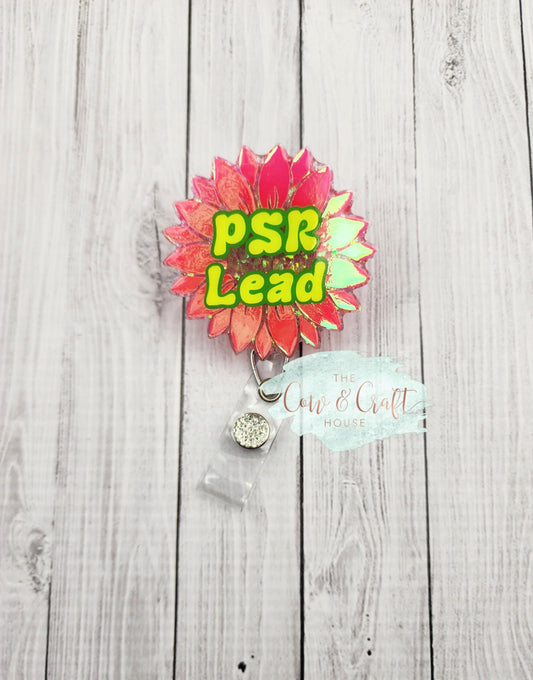 Sunflower PSR Lead Badge Reel: Medical ID Holder