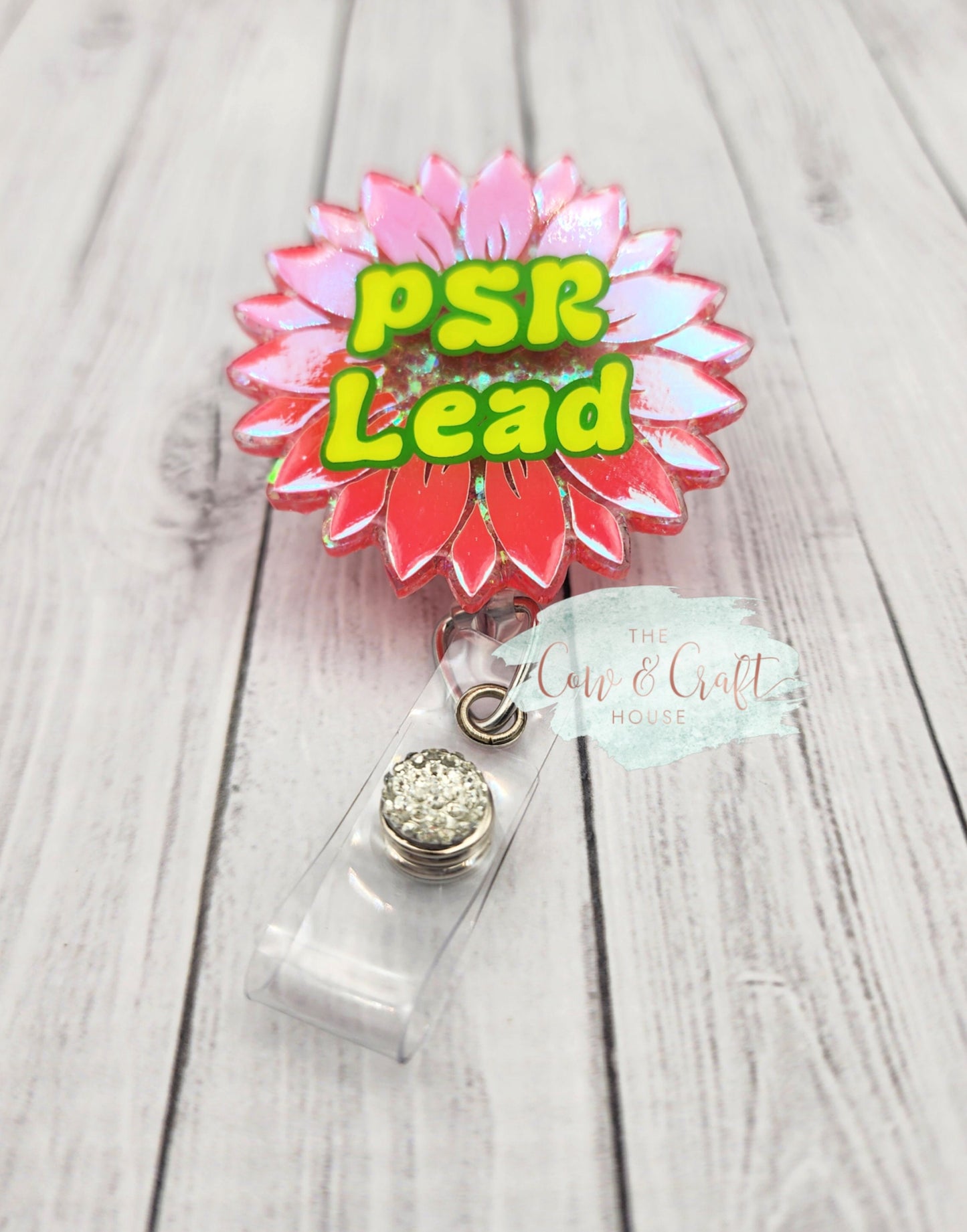 Sunflower PSR Lead Badge Reel: Medical ID Holder