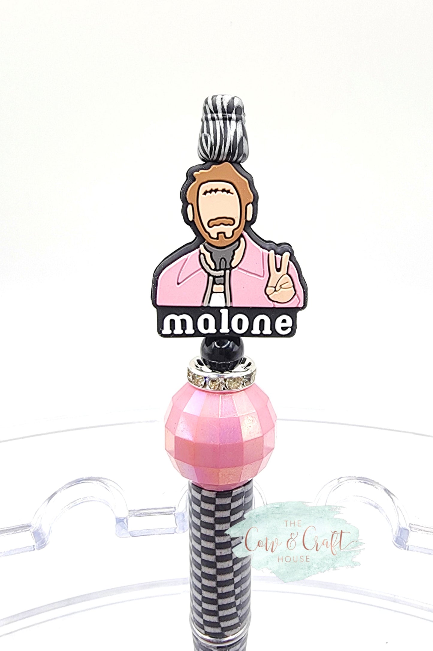 Post Malone Beaded Pen, Teacher Gift, Black Ink