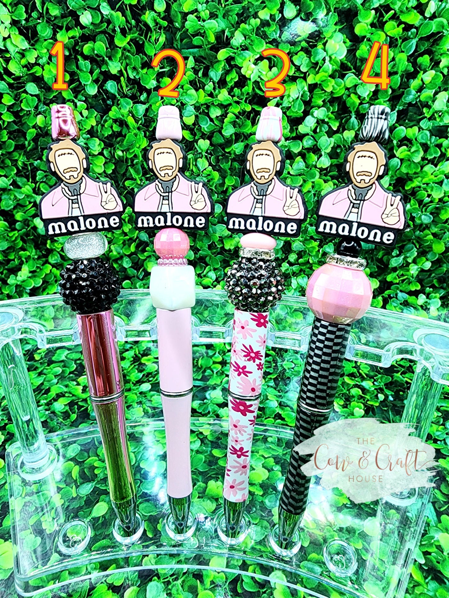 Post Malone Beaded Pen, Teacher Gift, Black Ink
