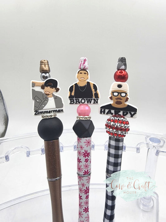 Beaded Pen: Zimmerman, Kane Brown, Hardy - Novelty Ballpoint Pen