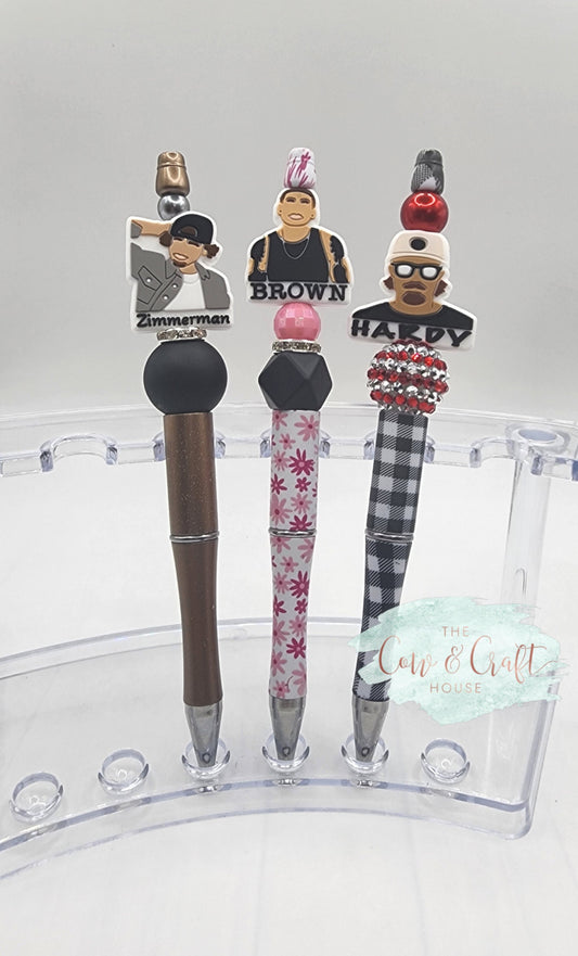 Beaded Pen: Zimmerman, Kane Brown, Hardy - Novelty Ballpoint Pen