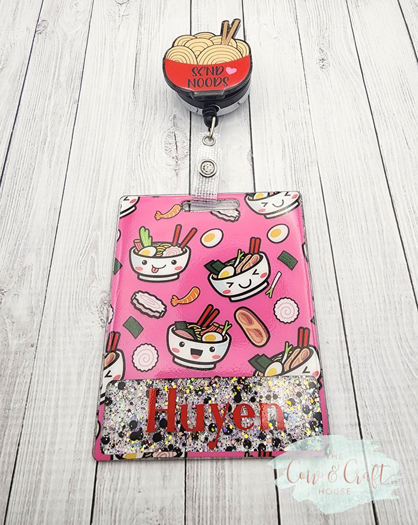 Noodle Bowl Badge Buddy: Horizontal Extended Length, Rad Tech