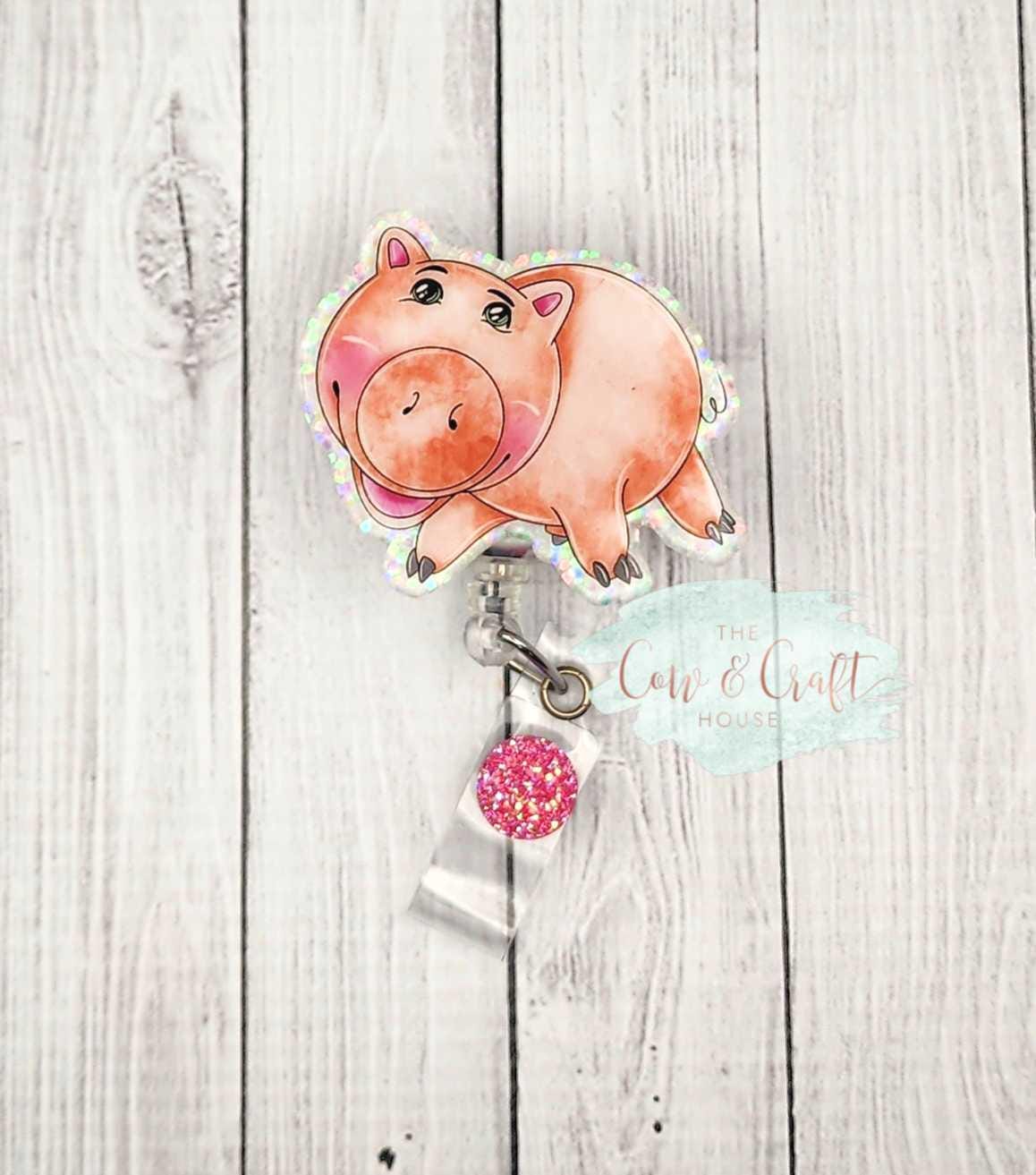 Hamm Badge Reel: Toy Story Glitter ID Holder