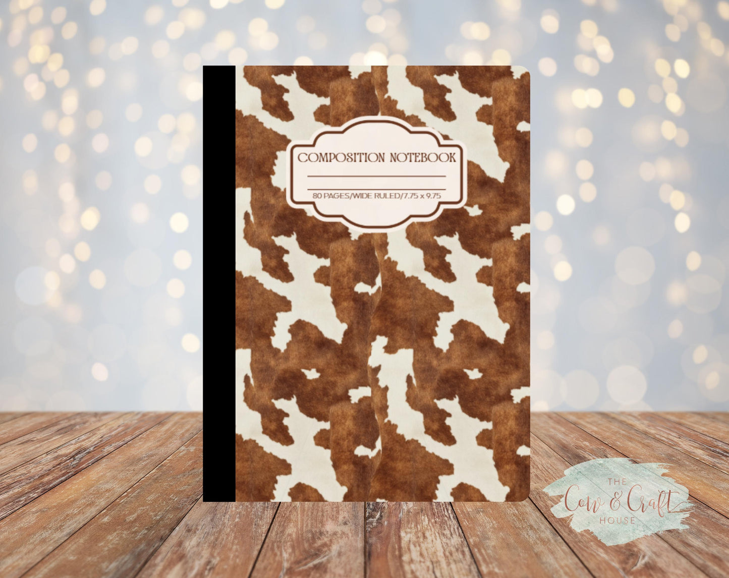Cow Print Composition Notebook – Farmcore, Back to School