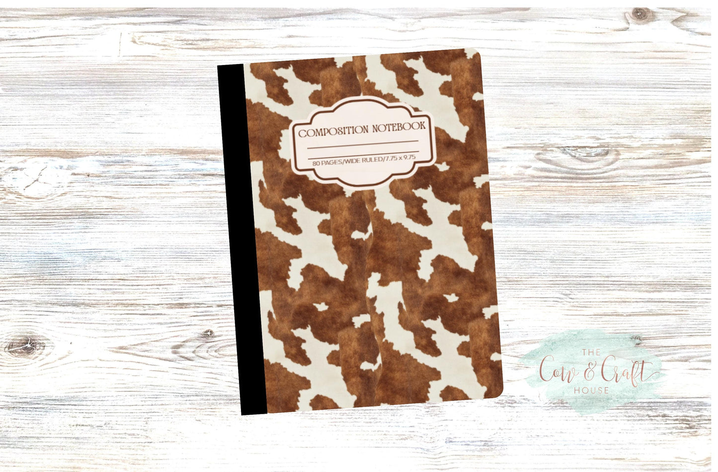 Cow Print Composition Notebook – Farmcore, Back to School