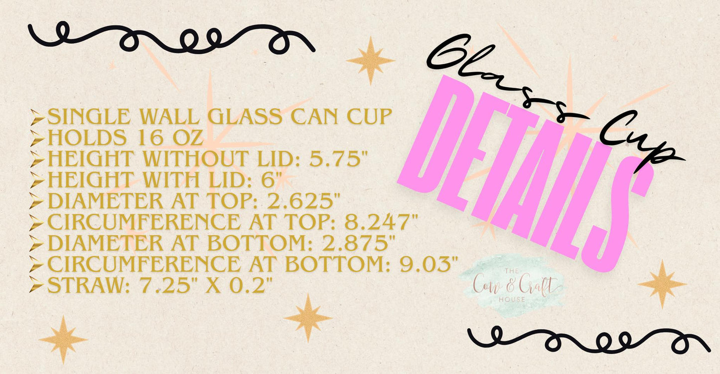 Funny Valentine Shimmery Glass Can Cup – Horror Movie Gift