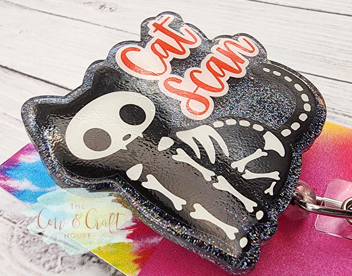 Funny Cat Scan Badge Reel | CT Tech Radiologist Gift