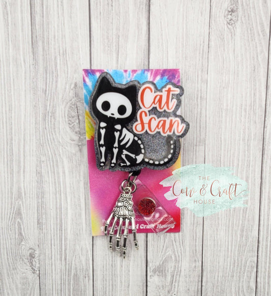 Funny Cat Scan Badge Reel | CT Tech Radiologist Gift