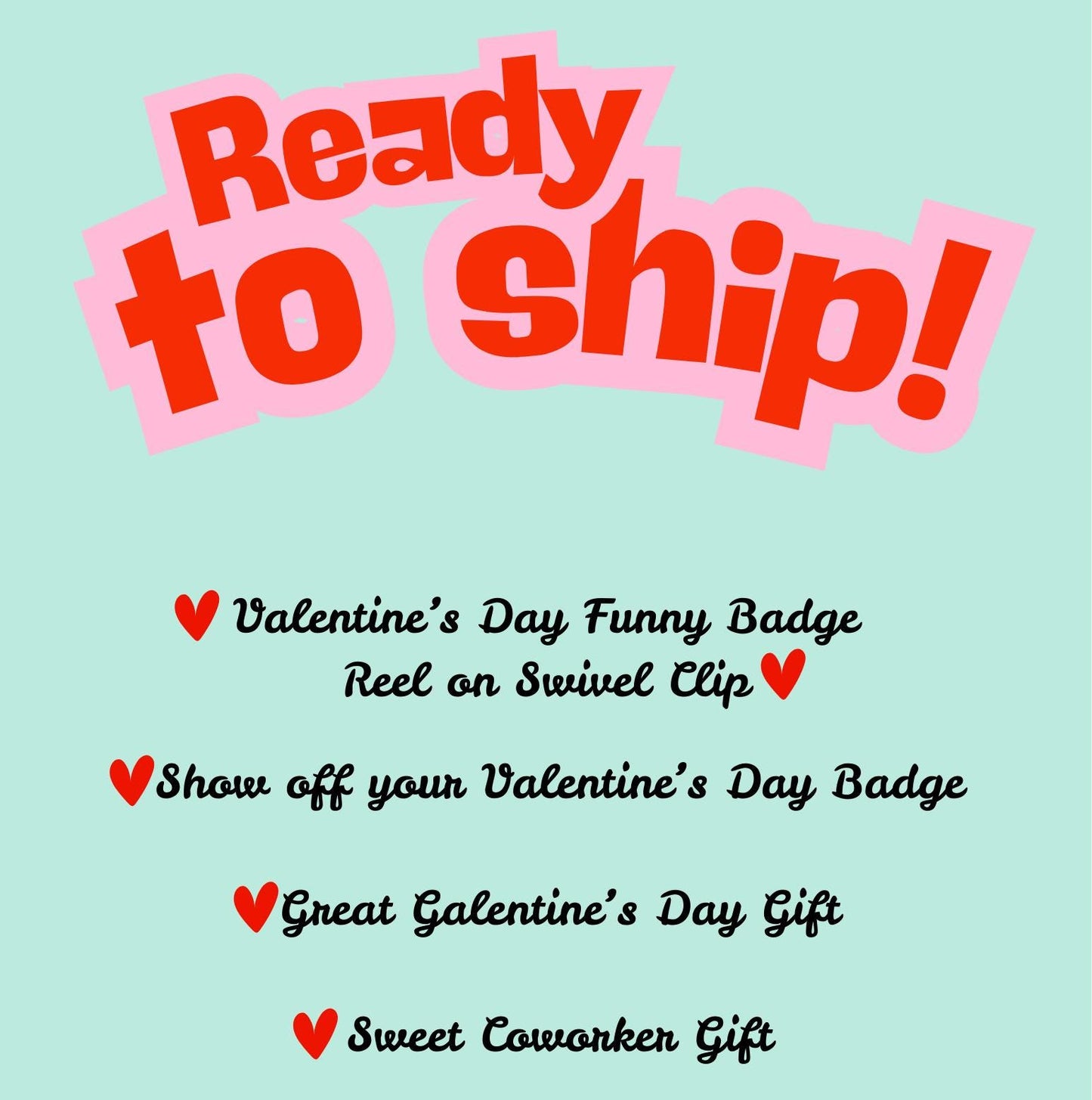 Heart Badge Reel: Acrylic Conversation Hearts, Nurse ID Holder