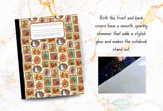 Cute Christmas Capybara Composition Notebook | Holiday Journal