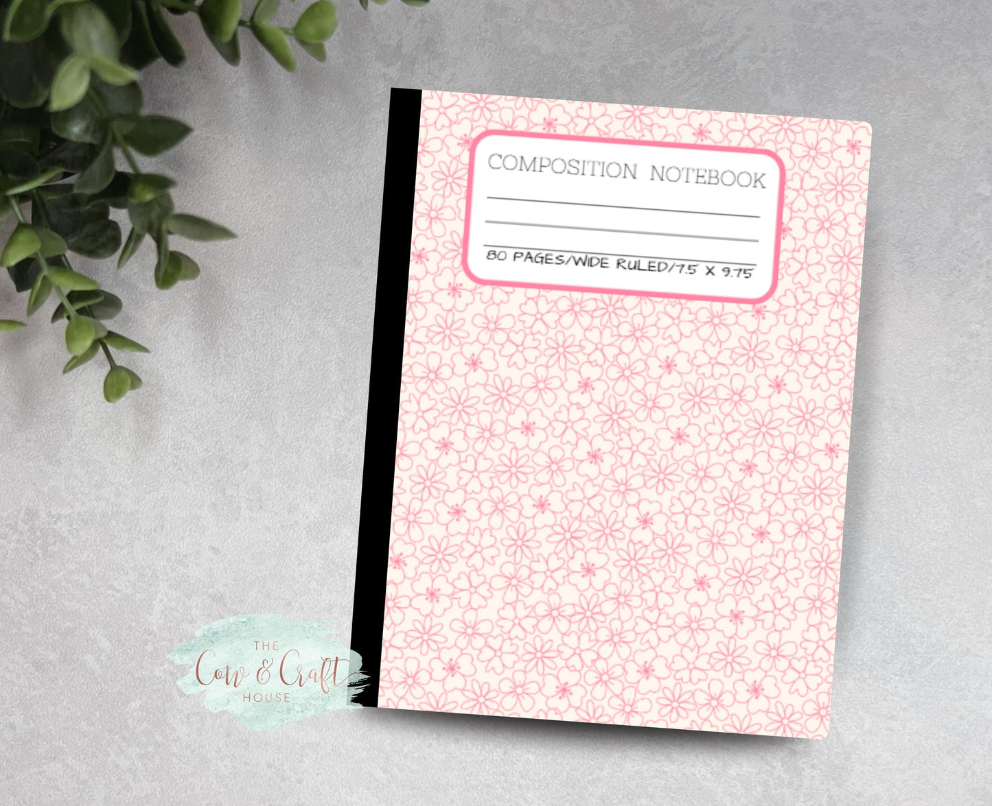Composition Notebook | Wide or College Ruled | Cute Notebook for Students Teachers College School Supplies
