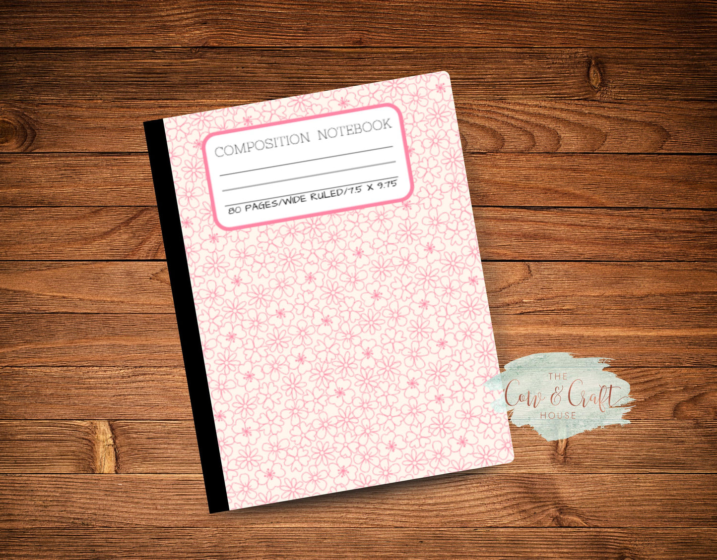 Composition Notebook | Wide or College Ruled | Cute Notebook for Students Teachers College School Supplies