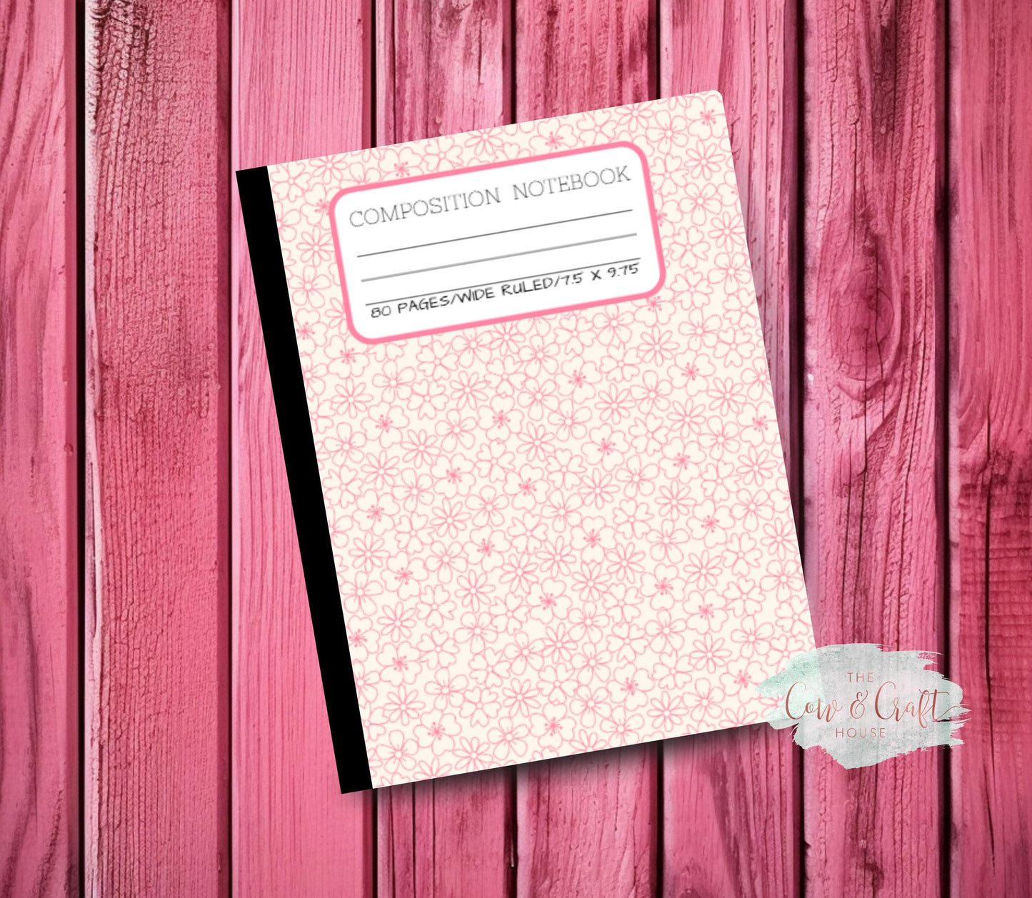 Composition Notebook | Wide or College Ruled | Cute Notebook for Students Teachers College School Supplies