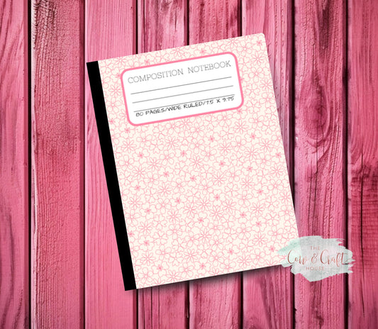 Composition Notebook | Wide or College Ruled | Cute Notebook for Students Teachers College School Supplies