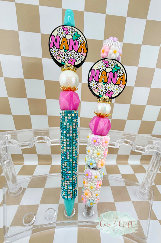 NANA Beaded Black Ink Pen