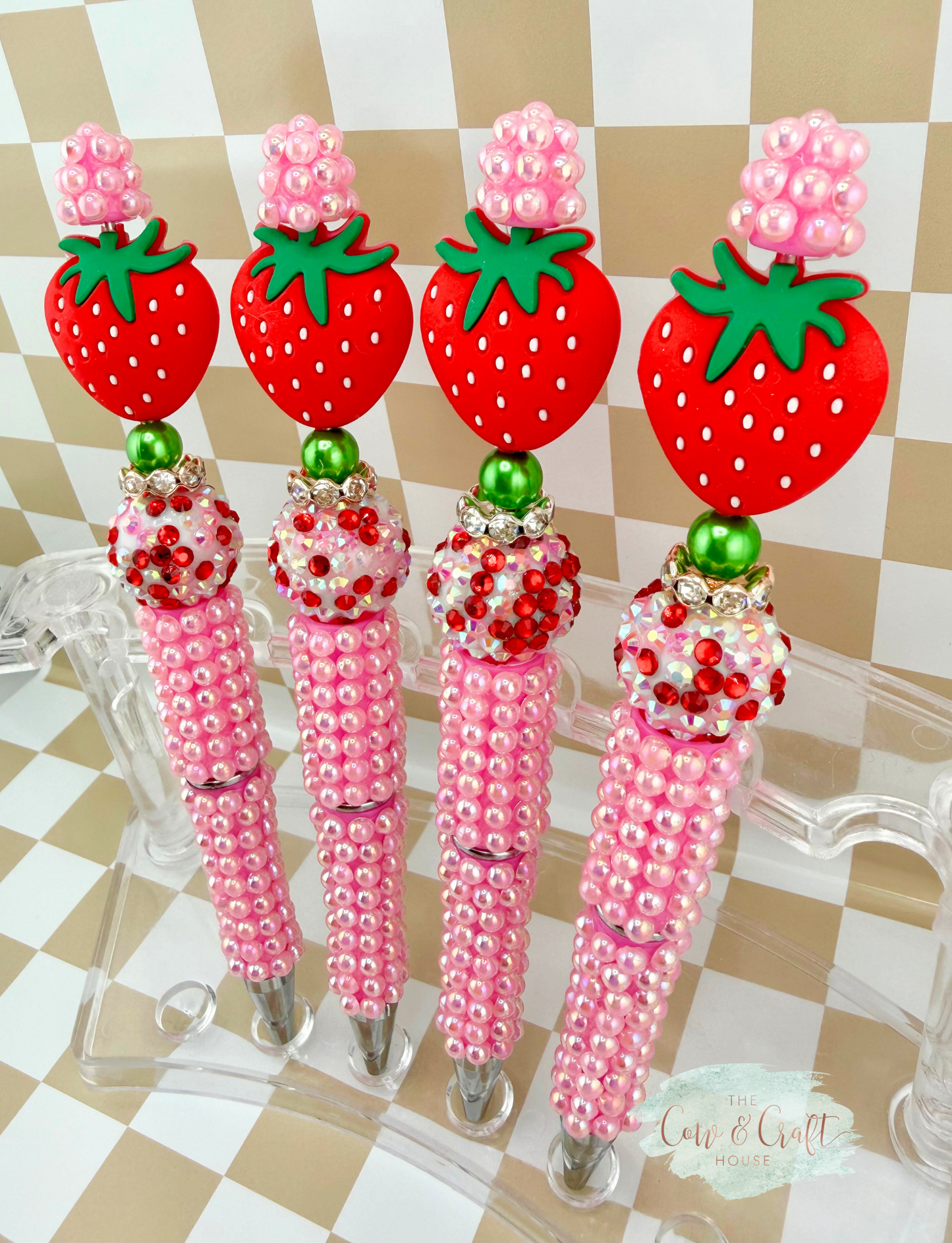 Strawberry Focal Bead Pen
