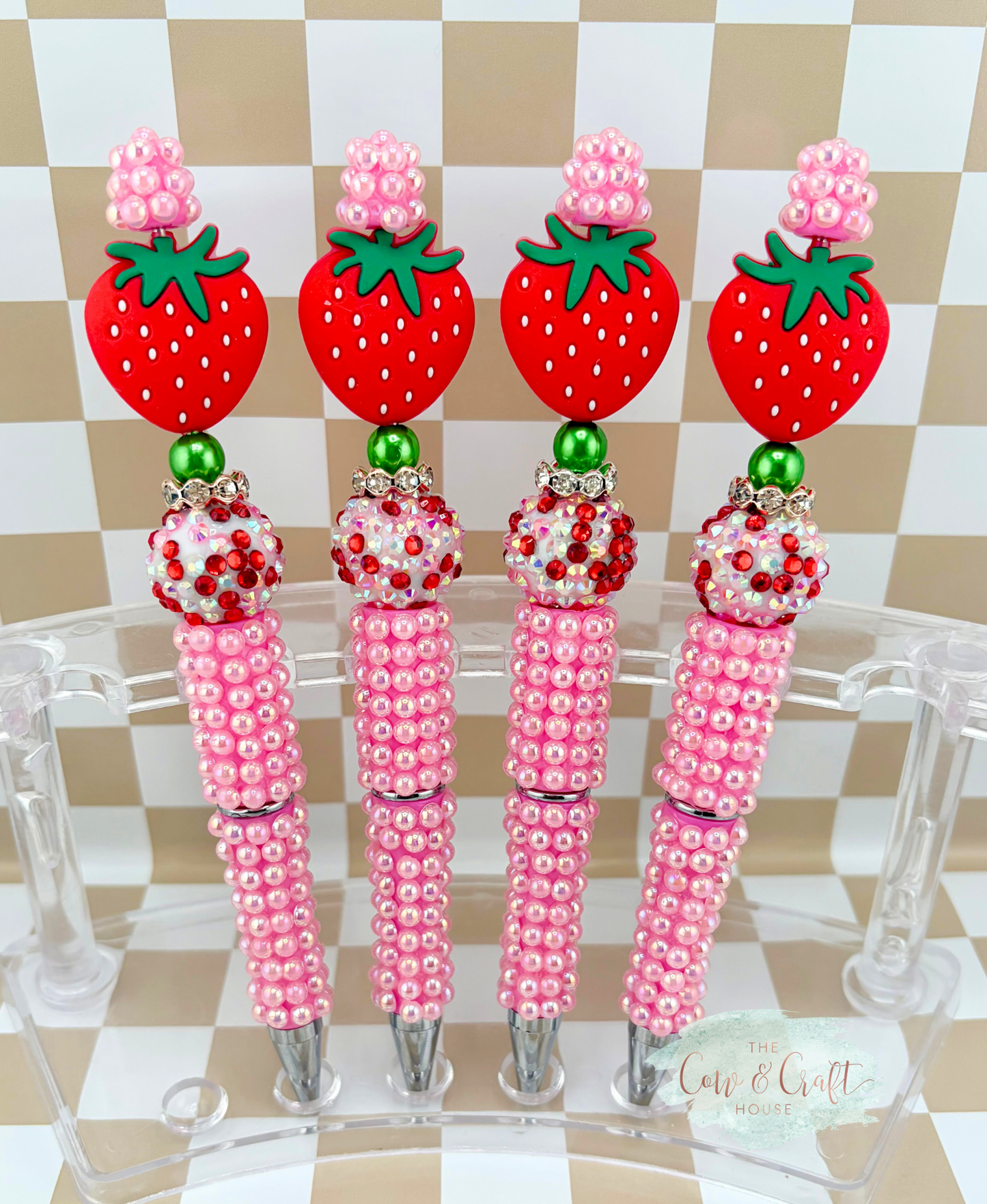 Strawberry Focal Bead Pen